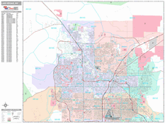 Las Vegas Digital Map Premium Style